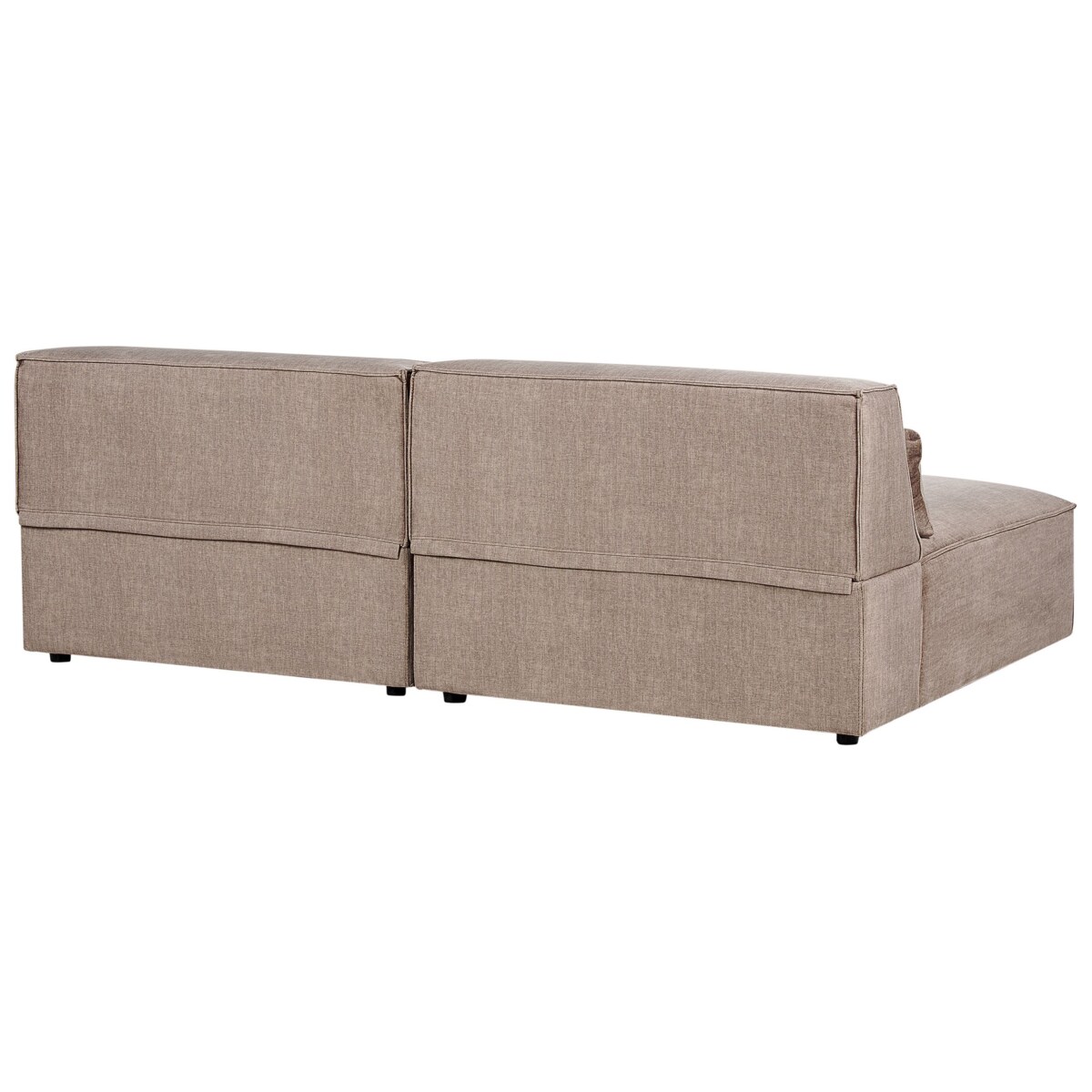 Sofa modułowa 2-osobowa bez podłokietników brązowa HELLNAR
