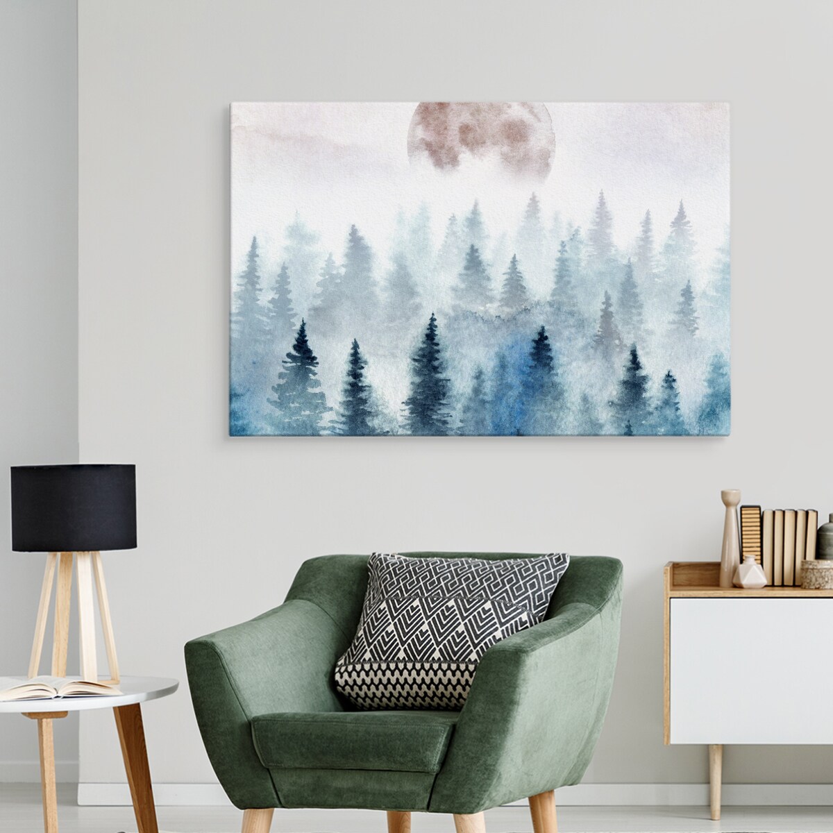 Obraz Canvas Las We Mgle 120x80cm