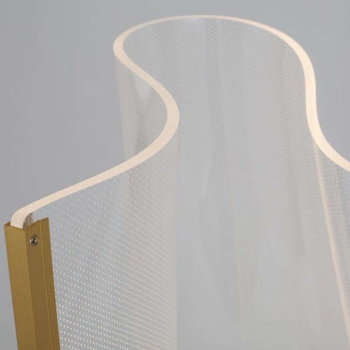 Podłogowa LAMPA stojąca CALI LE41370 LED 31W Luces Exclusivas modernistyczna OPRAWA metalowa z efektem falującego materiau złota