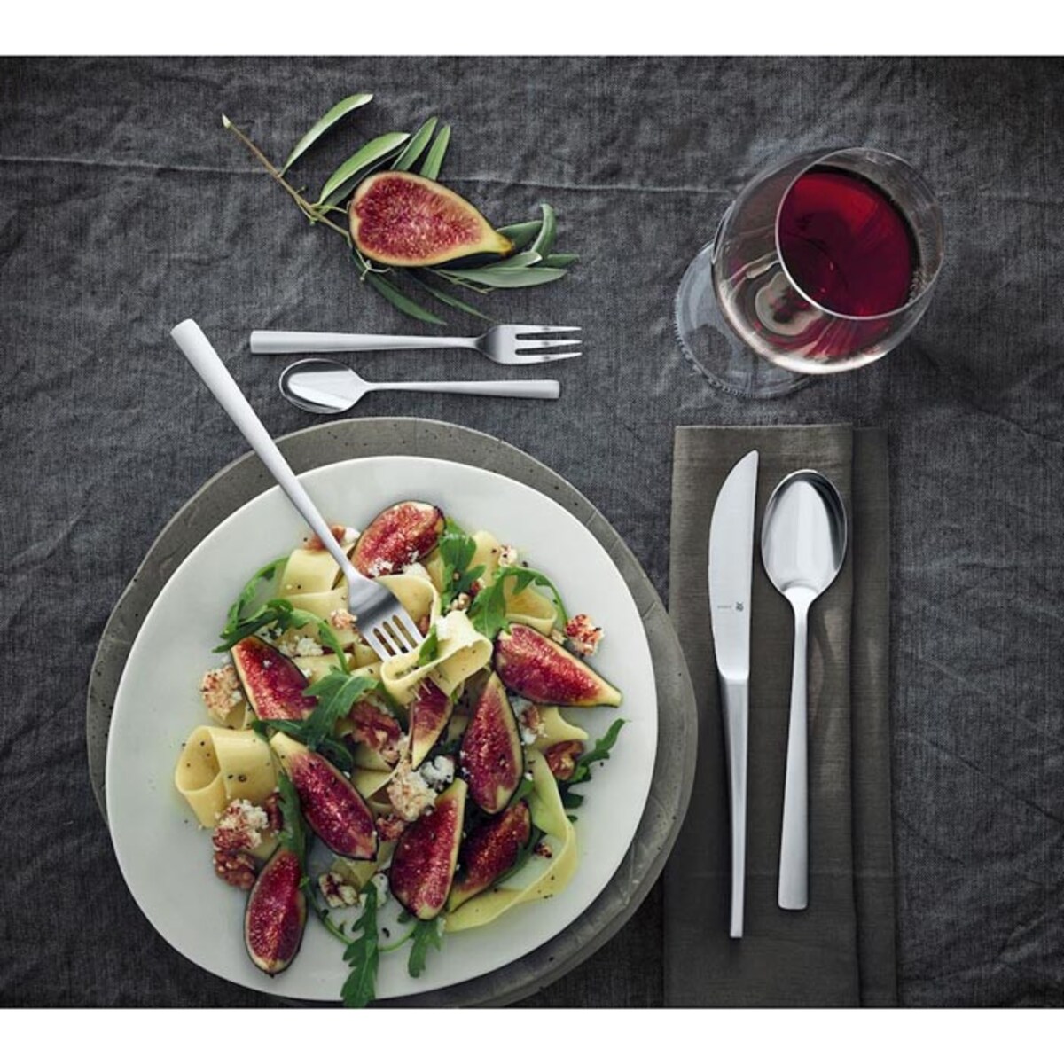 Zestaw sztućców stal szczotkowana Corvo, 30 el, WMF