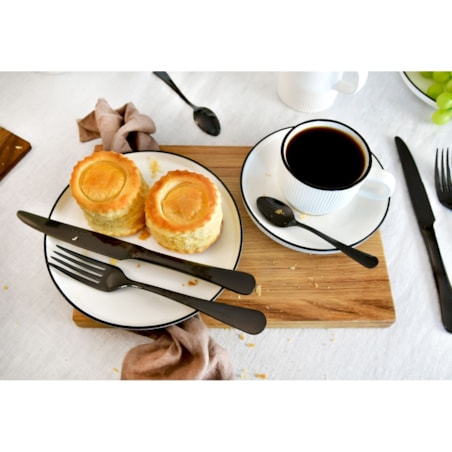 VILLA ITALIA Filiżanka do kawy porcelanowa 210 ml ze spodkiem STELLA