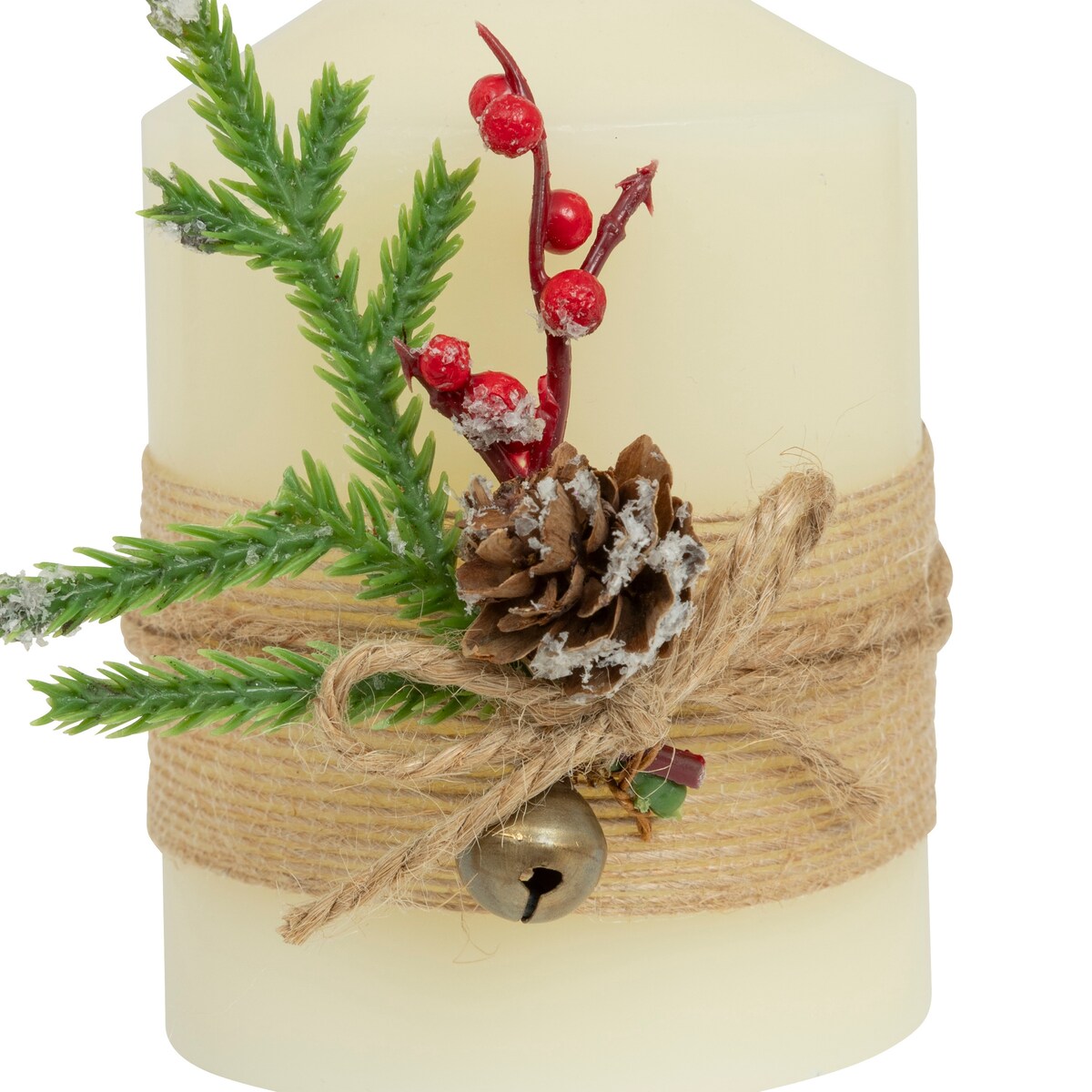 Ozdobna świeca parafinowa LED, 10 cm