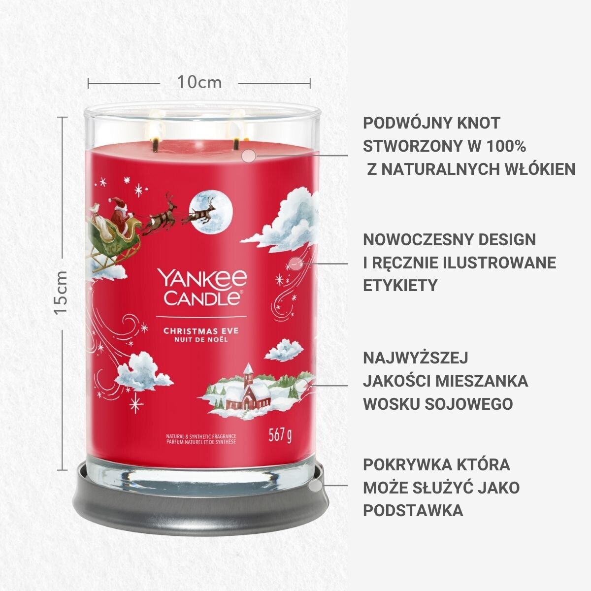 YC SIGNATURE Tumbler duży CHRISTMAS EVE