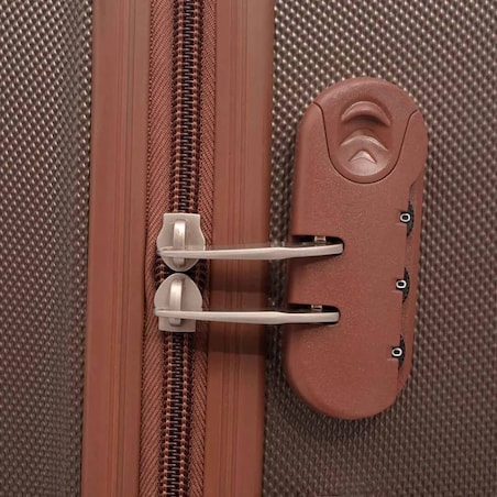 vidaXL Zestaw walizek na kółkach w kolorze kawy, 4 szt.