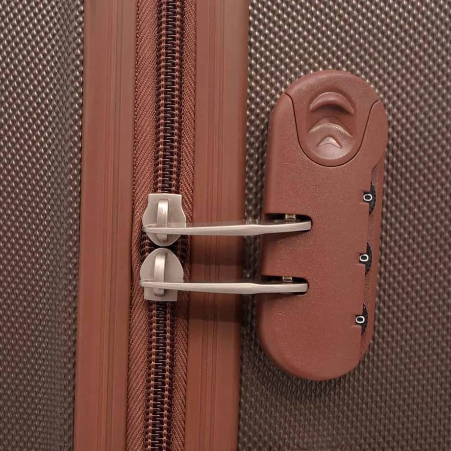 vidaXL Zestaw walizek na kółkach w kolorze kawy, 4 szt.