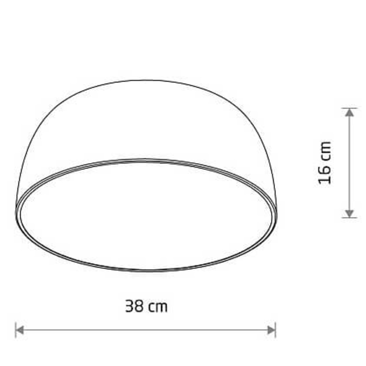 Plafon kuchenny kopuła Satellite 8013 Nowodvorski metalowy biały