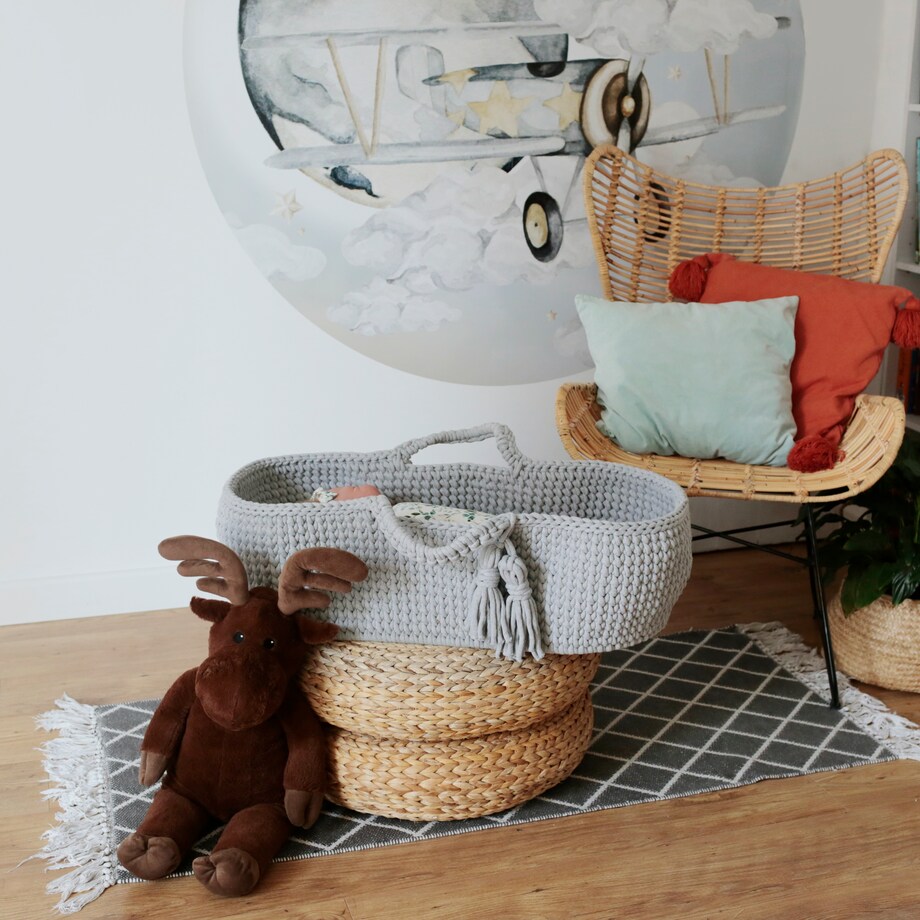 Kosz Mojżesza Happy Moses - Jasnoszary