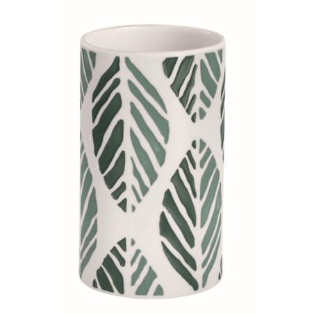 Kleine Wolke Leaf Kubek łazienkowy zielony