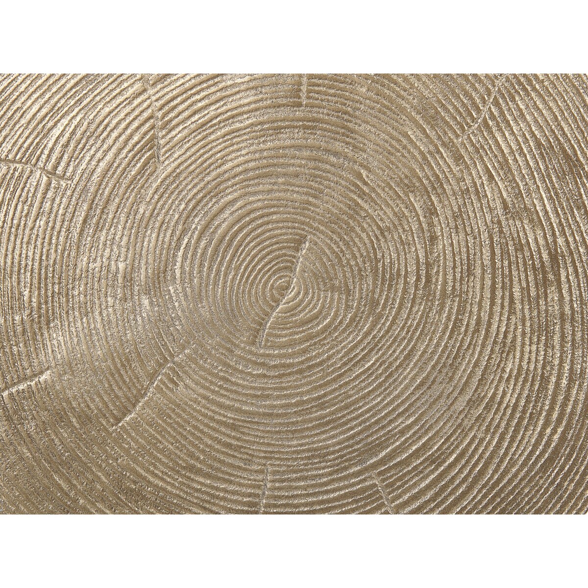 Stolik pomocniczy metalowy złoty z czarnym MUNNAR