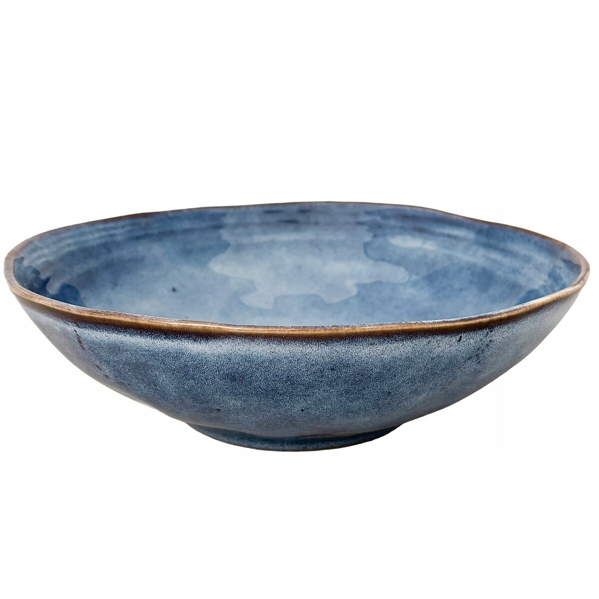 MISA MISKA NA OWOCE SAŁATKĘ DUŻA 30cm CERAMICZNA NIEBIESKA PATERA