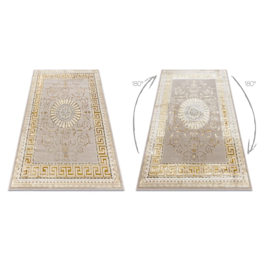 Dywan BLISS Z160AZ147 ciemny beż / złoty - 160x220 cm