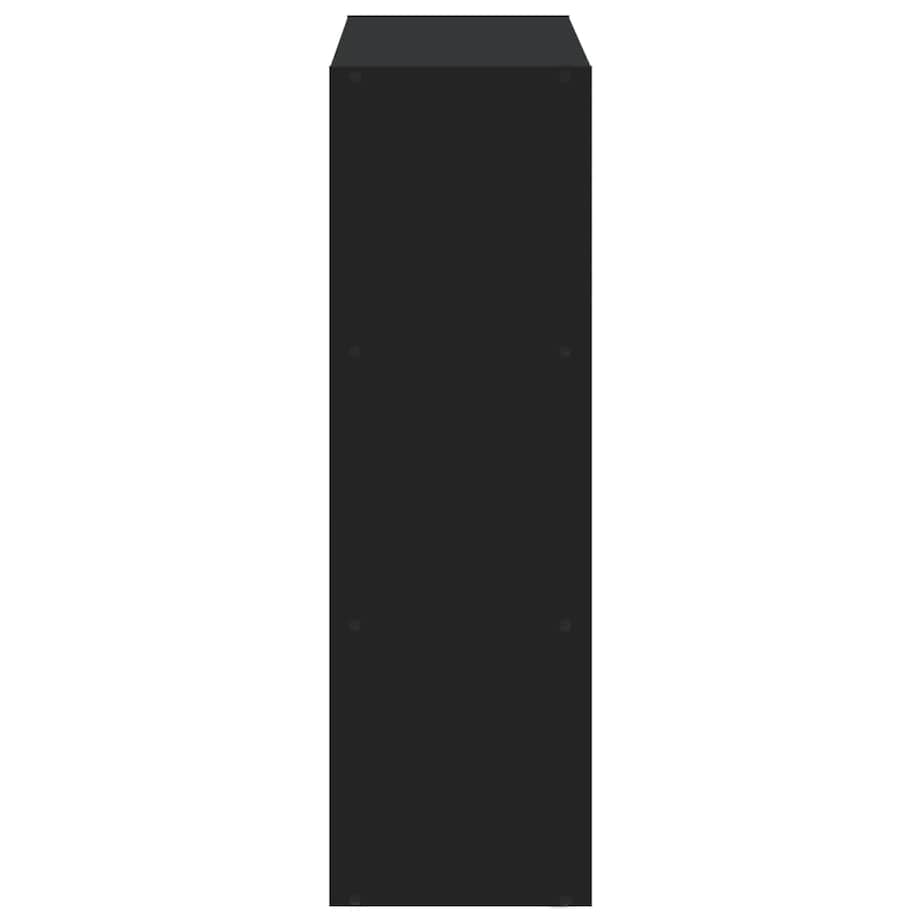 vidaXL Regał, czarny, 102x32x102 cm, materiał drewnopochodny