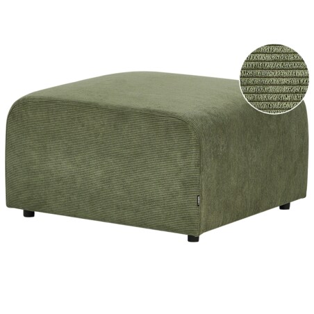 Otomana sztruksowa zielona FALSTERBO
