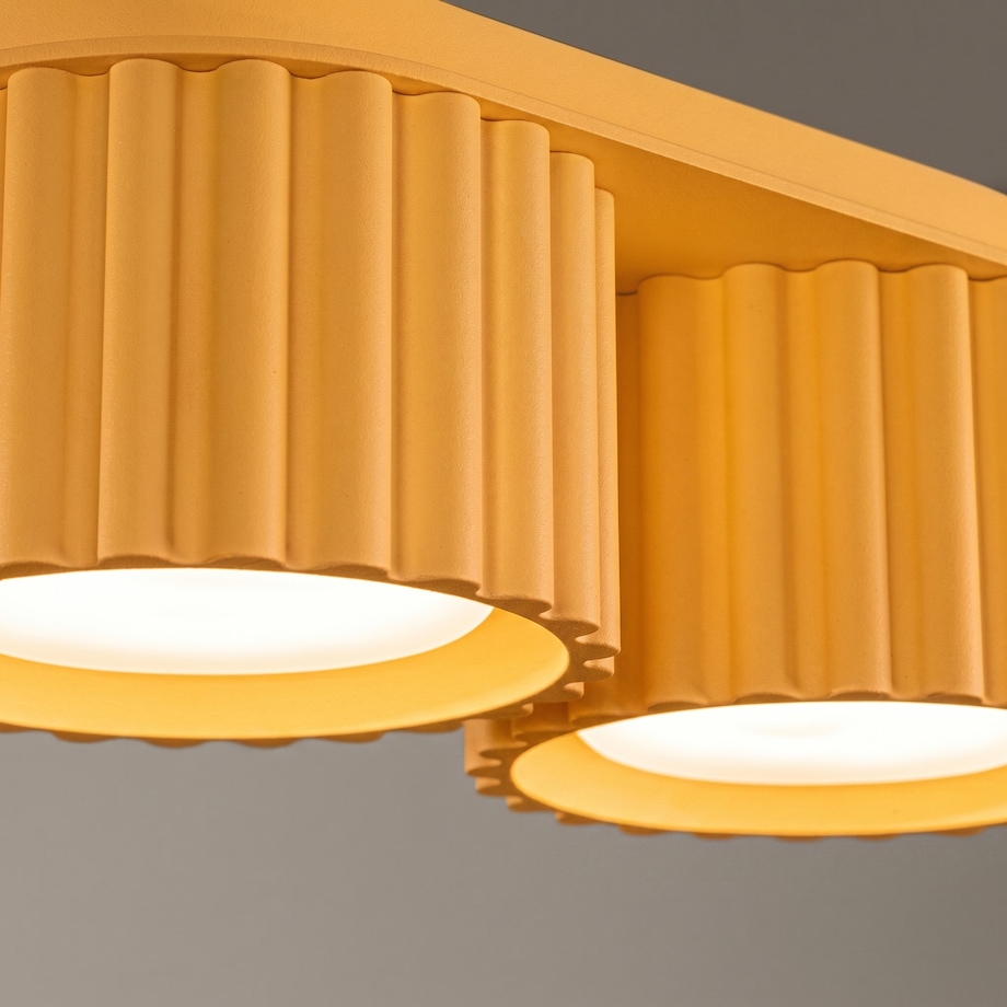 Plafon AURA 2 żółty Gx53