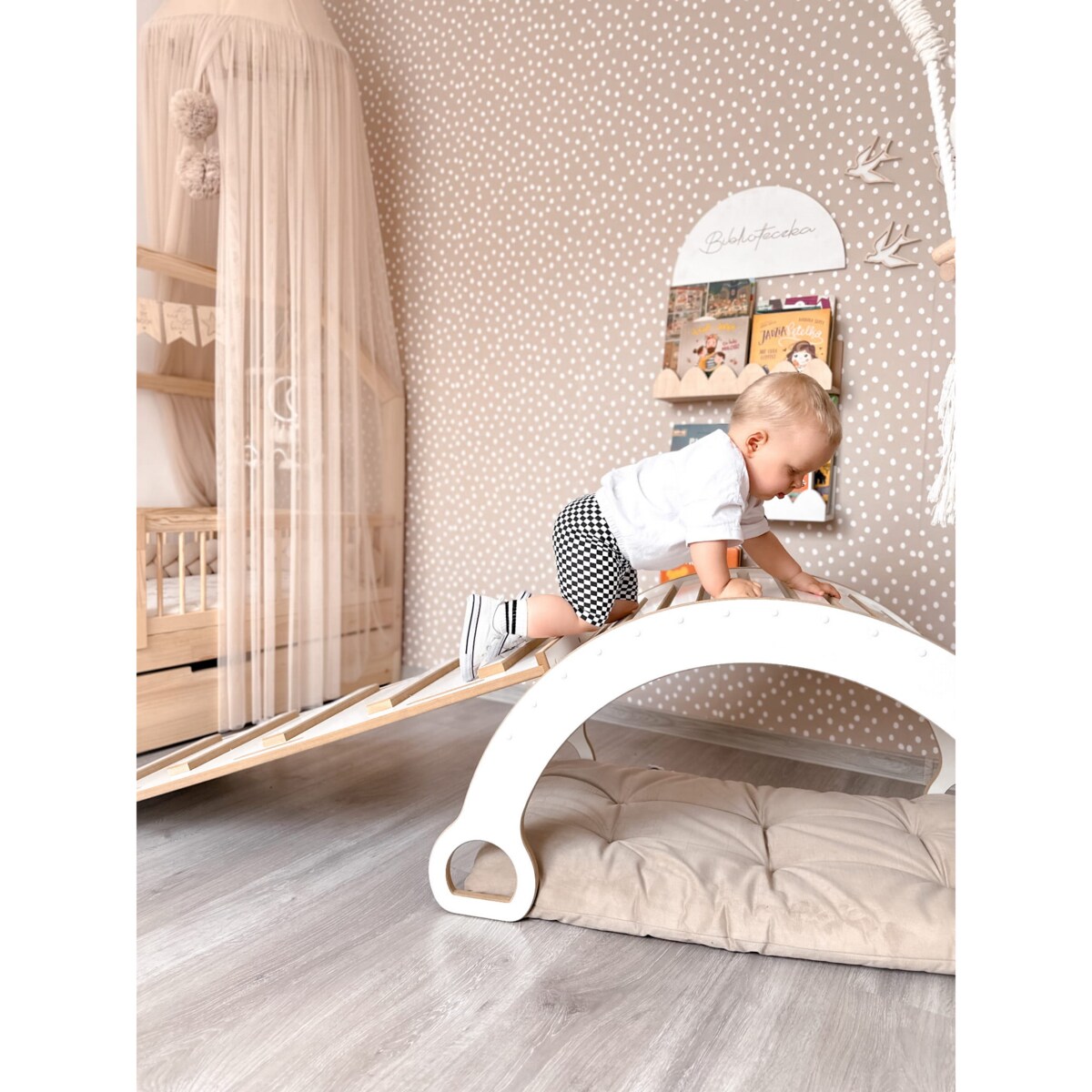 DUŻY bujak montessori + DUŻA zjeżdżalnia DRABINKA