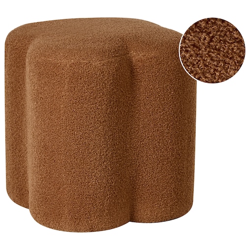 Puf MANCOS Boucle Złoty brąz