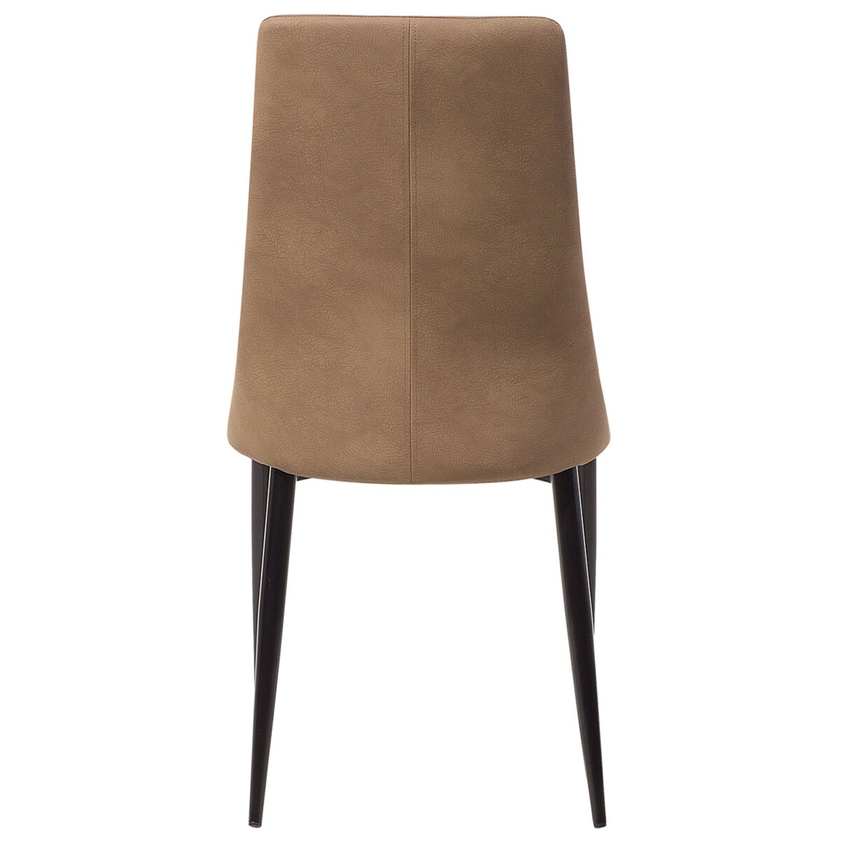 Zestaw 2 krzeseł do jadalni ekoskóra jasnobrązowy CLAYTON