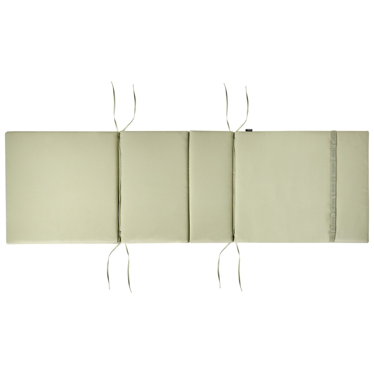 Leżak ogrodowy z poduszką JAVA PREMIUM Drewno akacjowe Zielony