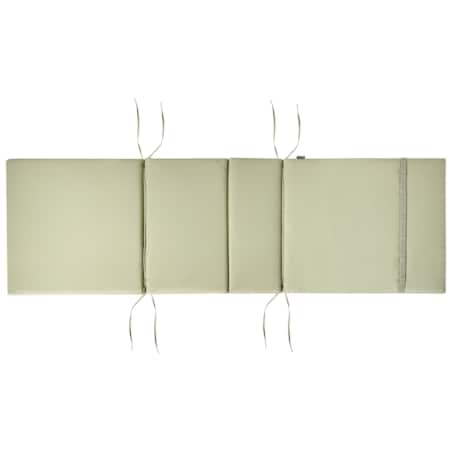 Leżak ogrodowy z poduszką JAVA PREMIUM Drewno akacjowe Zielony