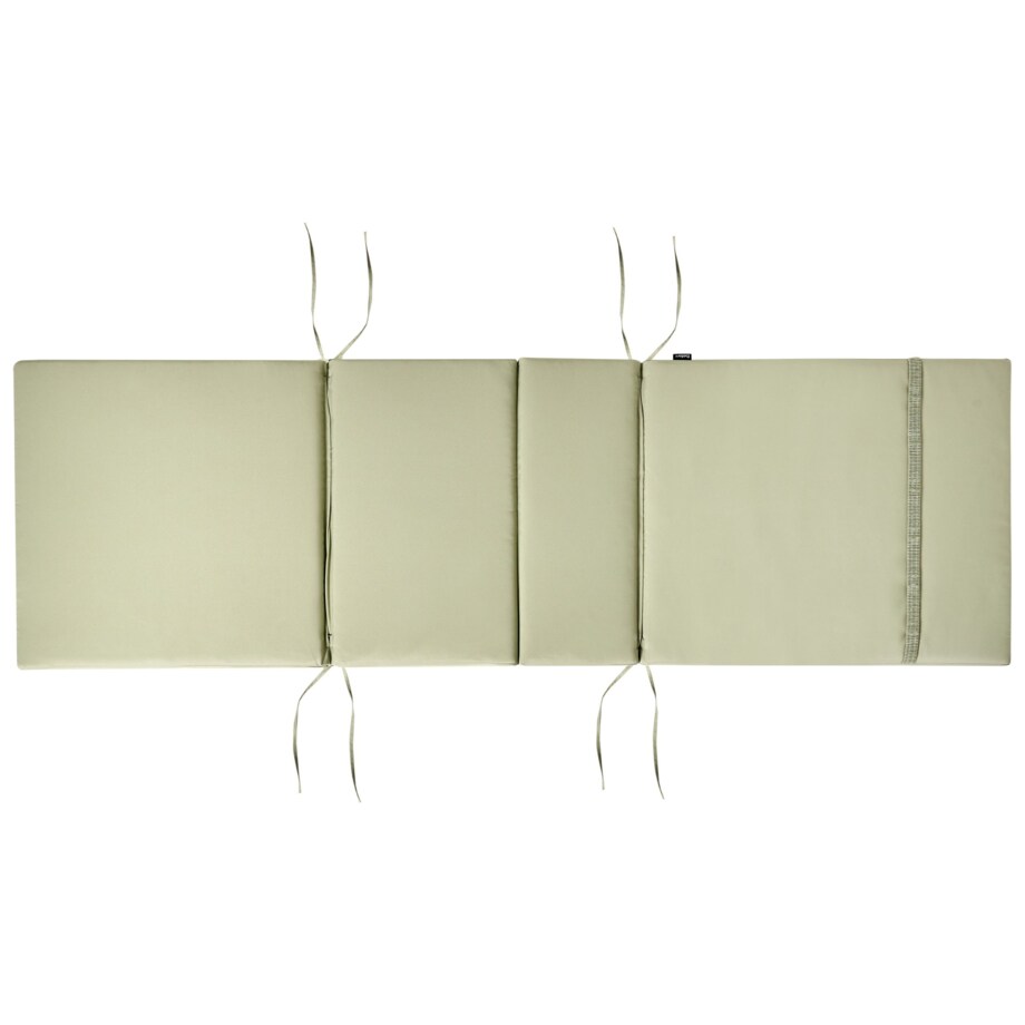 Leżak ogrodowy z poduszką JAVA PREMIUM Drewno akacjowe Zielony