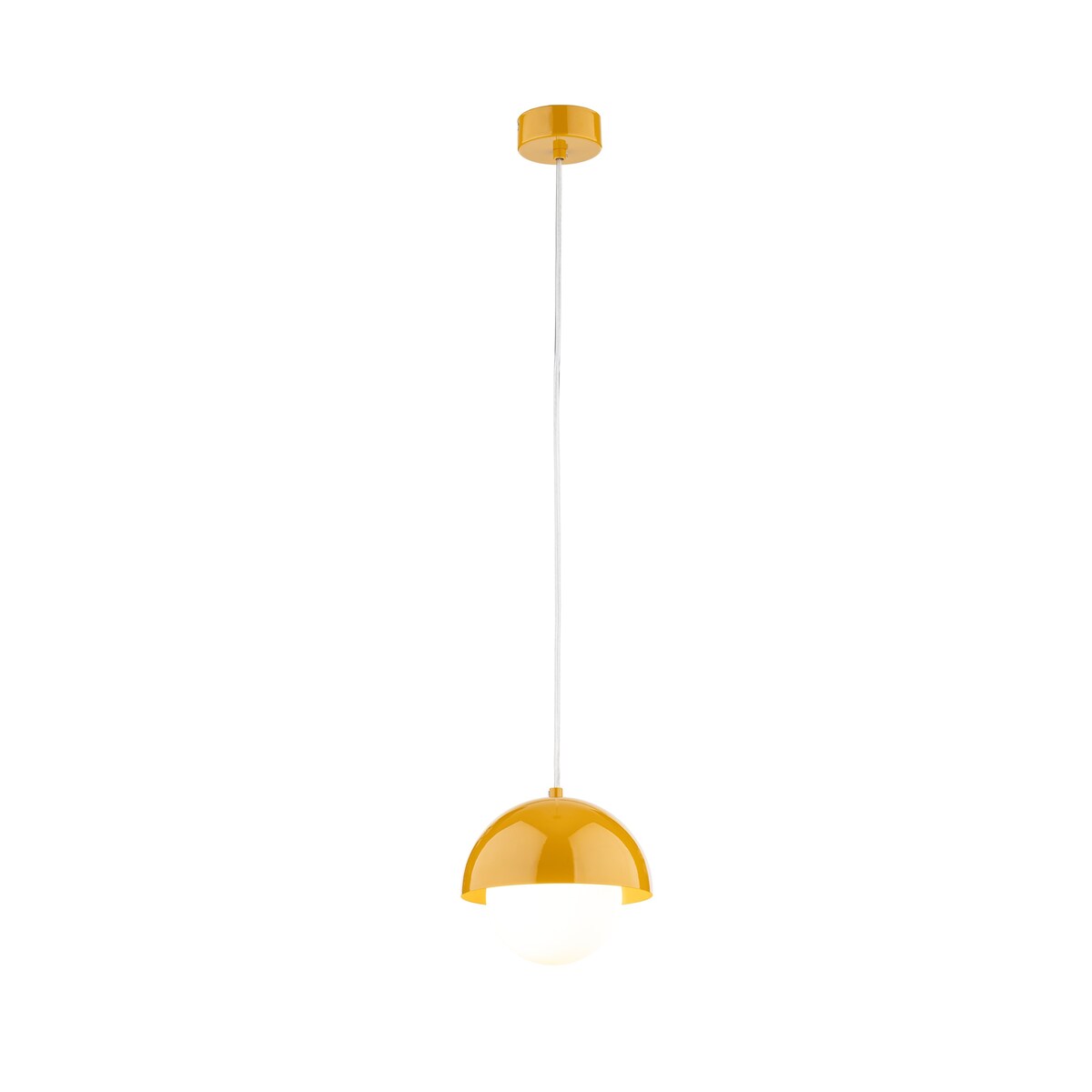 Lampa wisząca TK Lighting BONO OCHRA 10265, ochra-złoto-biała, G9, regulowana wysokość