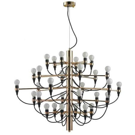 Pałacowy żyrandol Gino MSE010100305 do salonu czarny złoty