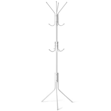 Wieszak na ubrania stojący podłogowy biały stojak Massido