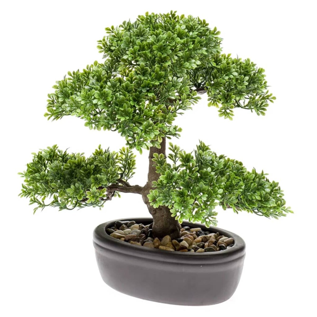 Emerald Sztuczny fikus mini Bonsai, zielony, 32 cm, 420002