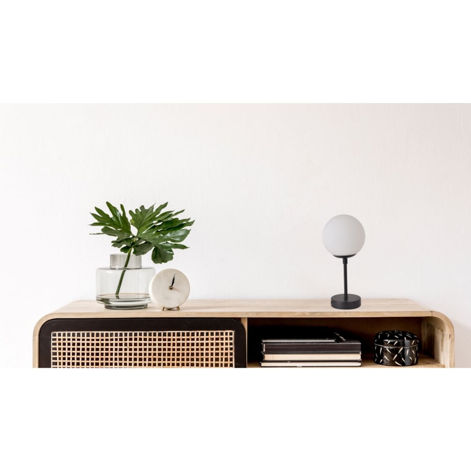 Kulista lampka sypialniana Dorado LP-002/1T S BK Light Prestige czarna metalowa