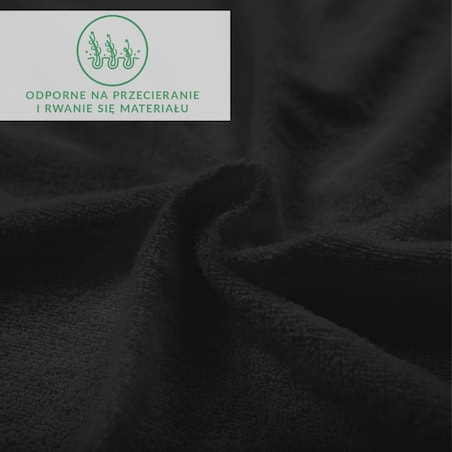 Prześcieradło frotte z gumką 120x200 kolor czarny
