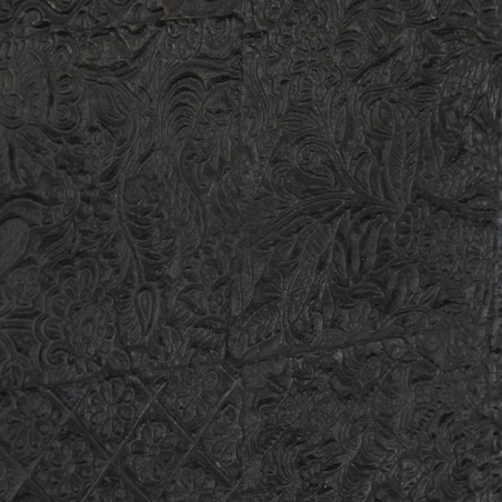 vidaXL Szafka pod TV, czarna, 115x30x46 cm, lite drewno mango