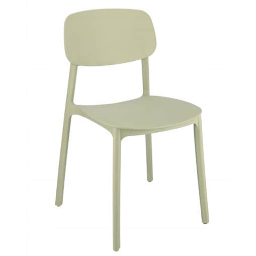 Krzesło plastikowe LARA ogrodowe szałwiowe