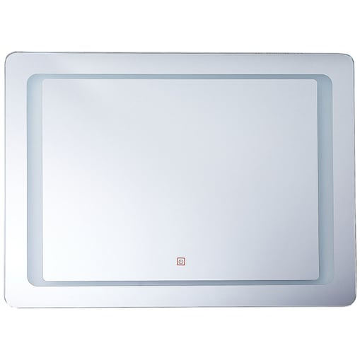 Lustro łazienkowe LED WASSY 80 cm 60 cm Srebrny