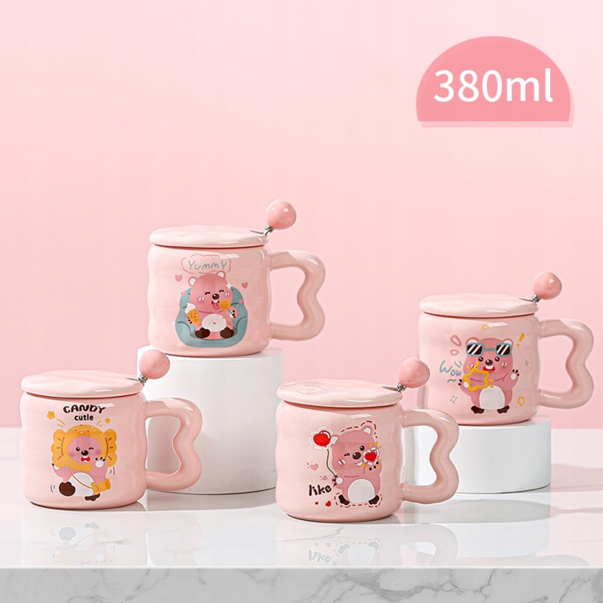 ZESTAW KUBEK Z PODGRZEWACZEM + Łyżka + Kabel USB PREZENT KUBEK ŚWIĄTECZNY