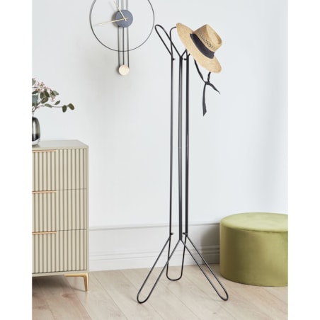 Wieszak stojący czarny BRITTON