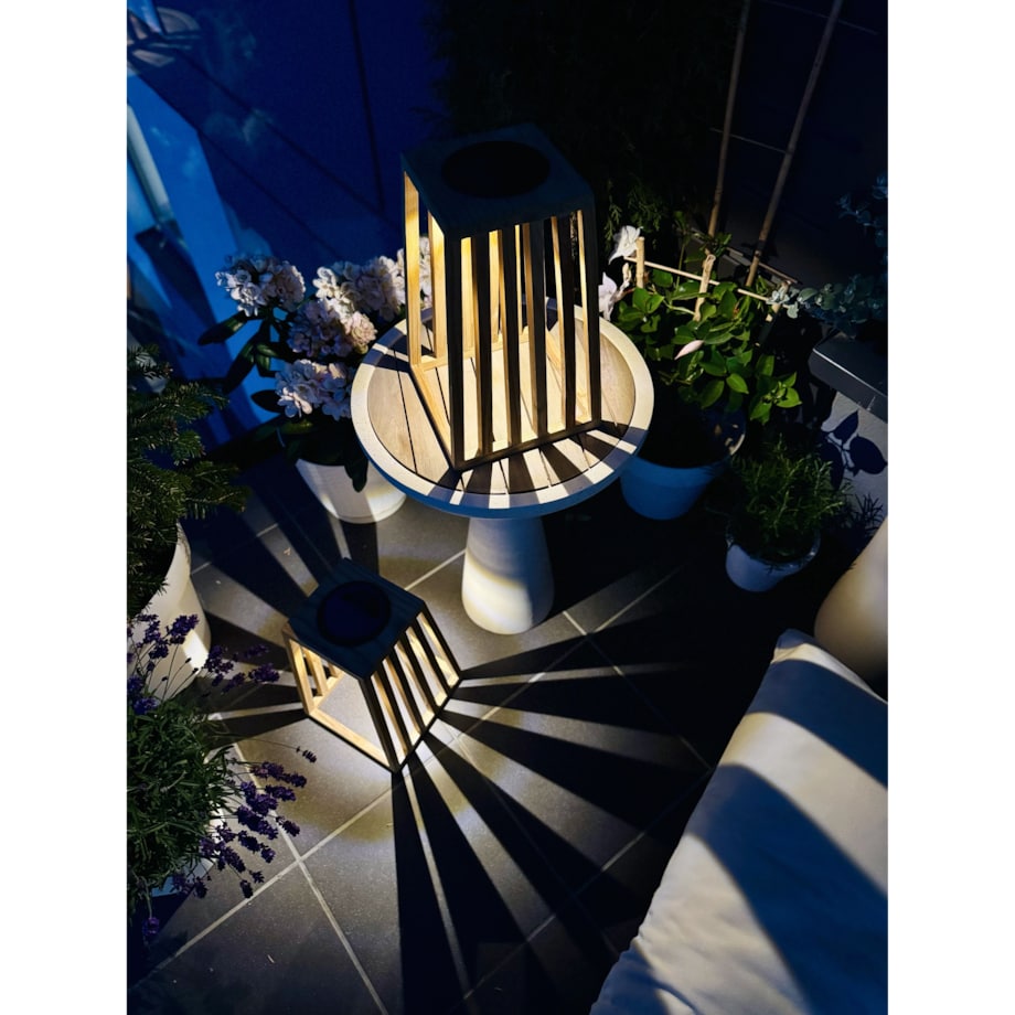 Lampa solarna LED 30 cm stojąca do ogrodu