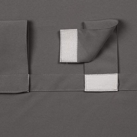 Zasłona Ogrodowa Tarasowa Wodoodporna na Szelkach 155 x 200 Ciemnoszara