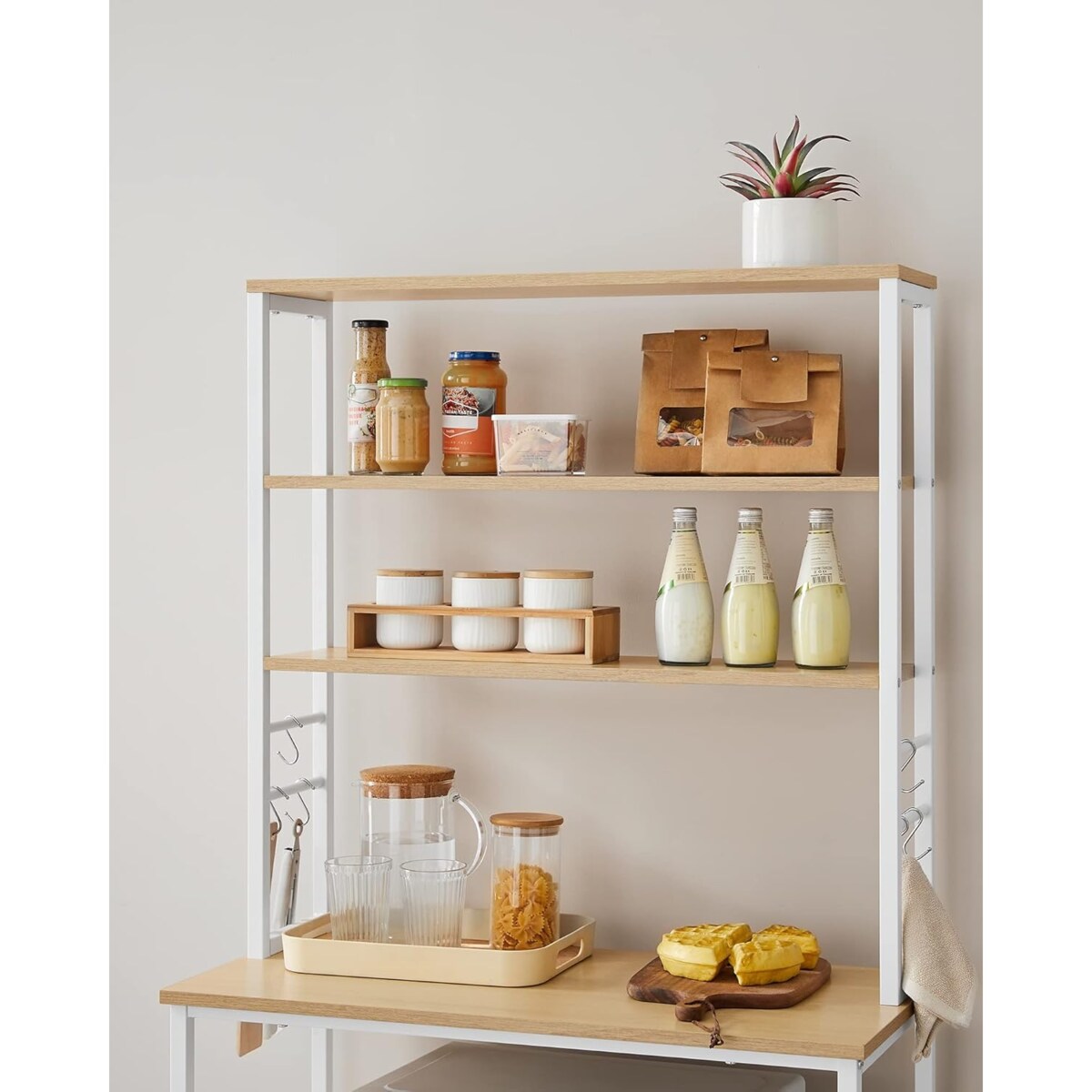 Szafka Kuchenna Wyspa z Półkami Nowoczesny Regał - Dąb