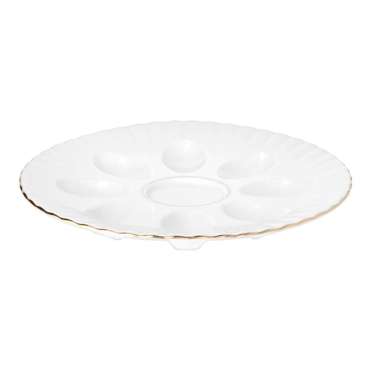 Półmisek okrągły do jaj 21 cm Iwona Złota Linia B014