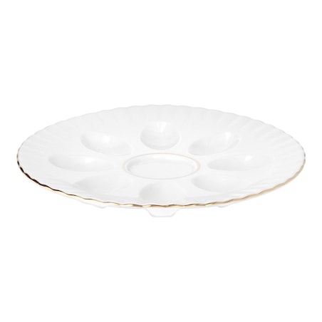 Półmisek okrągły do jaj 21 cm Iwona Złota Linia B014