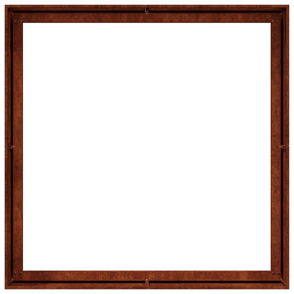 vidaXL Doniczka Rusty 100x100x40 cm Stal nierdzewna