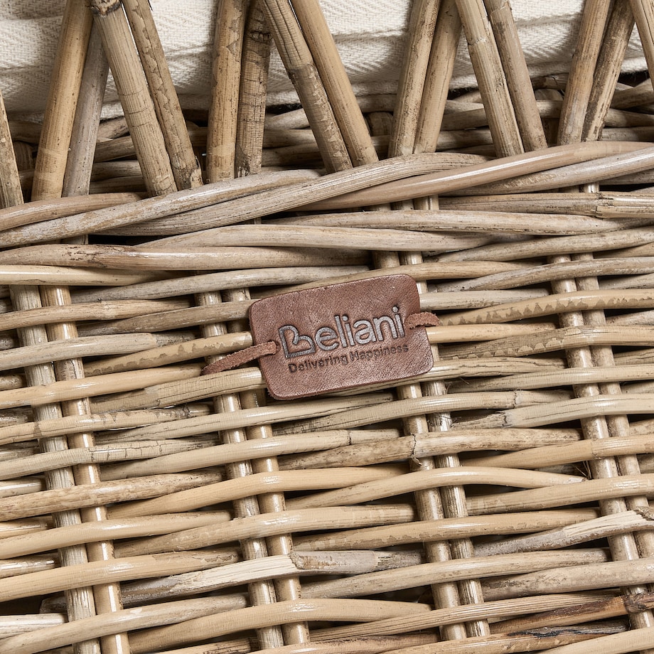 Zestaw 2 foteli ogrodowych MAROS II Rattan Naturalny