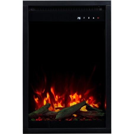 Wkład elektryczny AFLAMO 3D - do zabudowy - 40x60x20 cm - kominek LED z funkcją grzania 750/1500 W