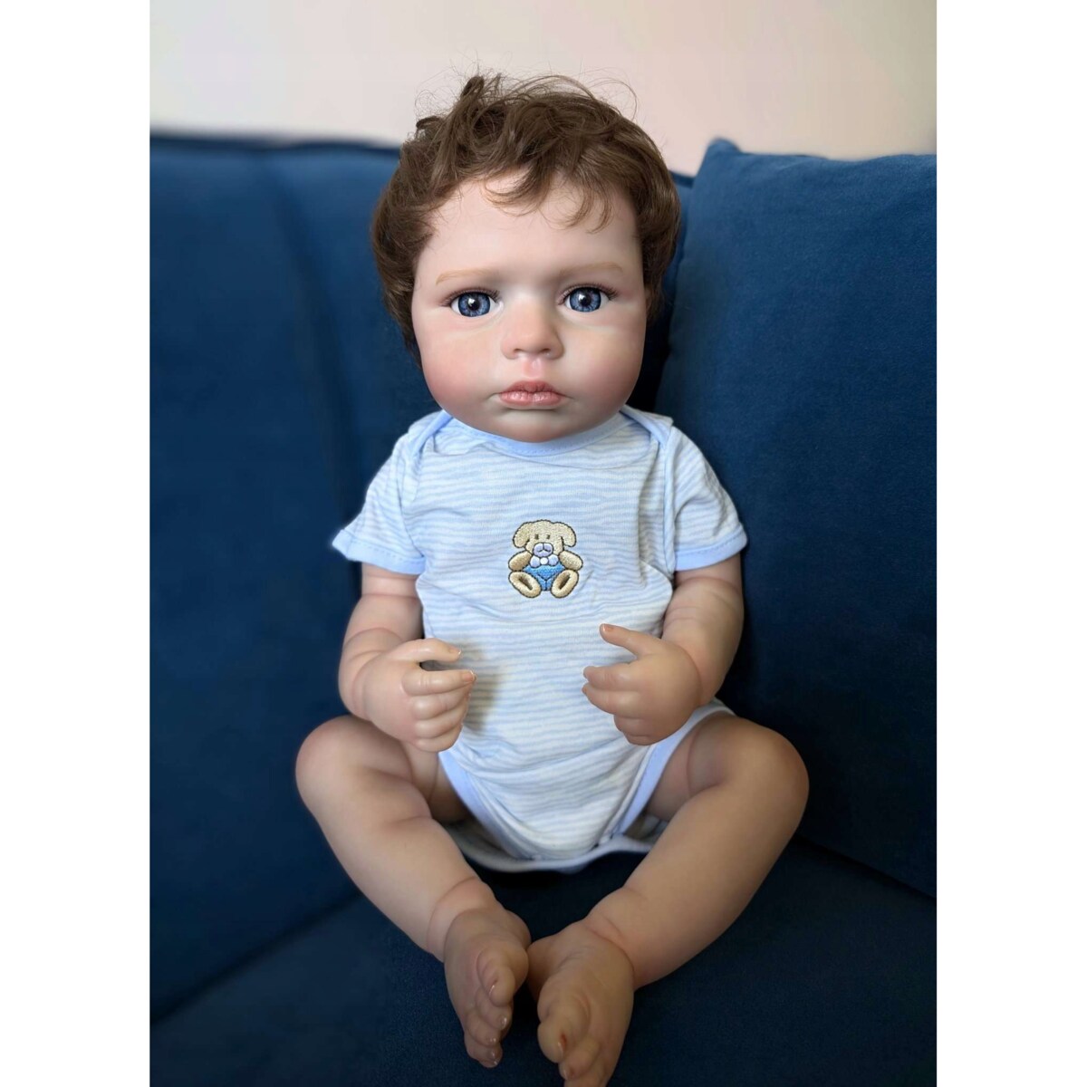 Lalka bobas CHŁOPCZYK JAK ŻYWY Reborn odrodzone dziecko winyl Baby doll