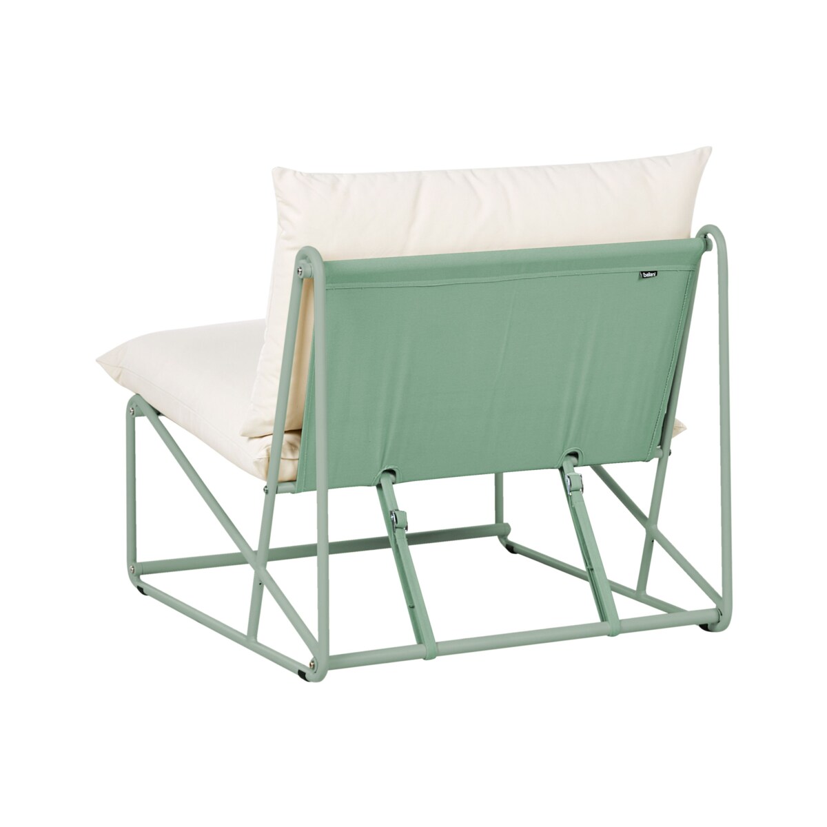 Krzesło ogrodowe z poduszką PICO Metal Zielony