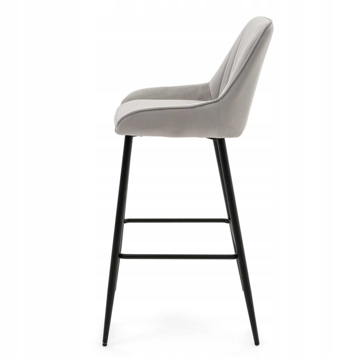 Hoker tapicerowany welurowy do salonu jadalni barowy glamour PASSO