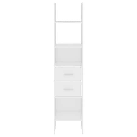 vidaXL Regał na książki, biały, 40x35x180 cm, materiał drewnopochodny