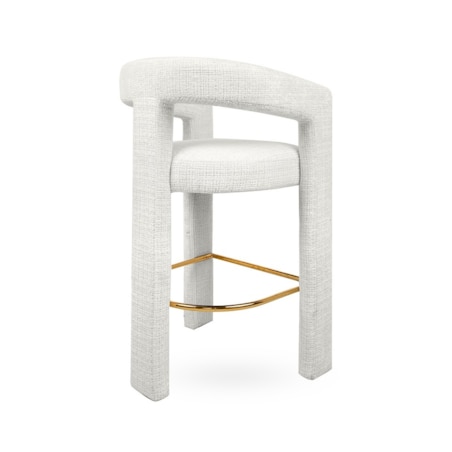 Krzesło barowe LOGAN białe