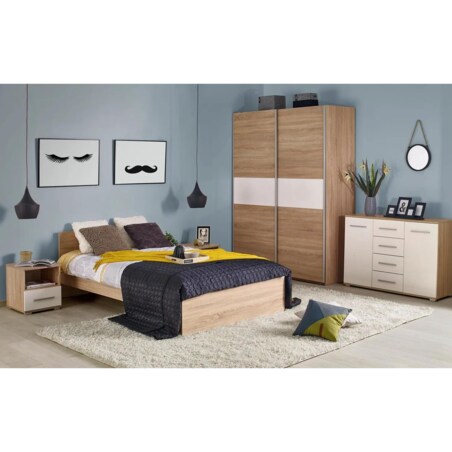 Łóżko pojedyncze Lima 120x200 dąb sonoma