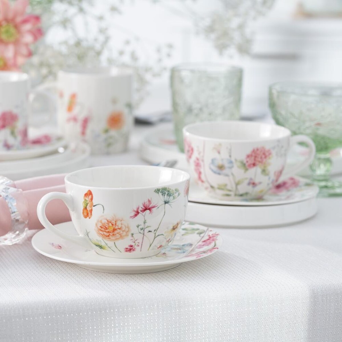 VILLA ITALIA Filiżanka do herbaty porcelanowa 280 ml GARDENO